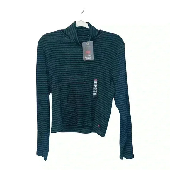 Levis Womens Striped Everyday Turtleneck, 1X - Picture 2 of 6